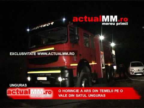 O horincie a ars din temelii pe o vale din satul Unguras