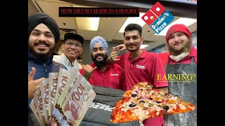 PIZZA DELIVERY  JOB EARNING IN CANADA (197$ ) ?😱😱 | WAIT TILL THE END | SURPRISING RESULT |