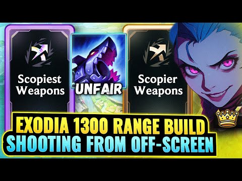 Infinite Range: Completely Untouchable Exodia Jinx Build - 1300 Range | League Arena Gameplay