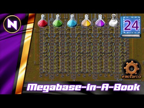 2700 / min UTILITY SCIENCE Station Design | #24 | Factorio Megabase-In-A-Book Lets Play