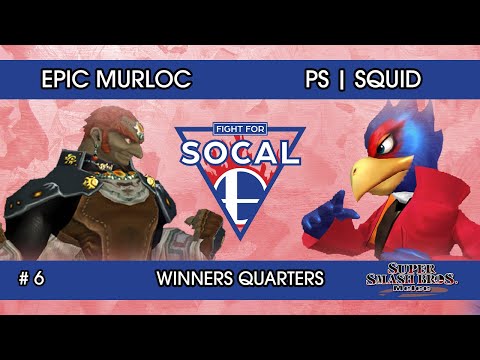 Fight For SoCal 6 - Epic Murloc (Ganon) VS PS | Squid (Falco) - SSBM - Winners Quarters
