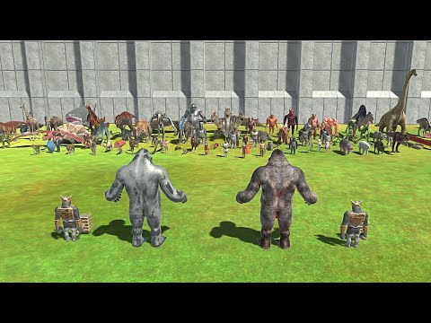 ⚡2 GHOR HAMMER & GORO VS FACTION - Animal revolt Battle Simulator