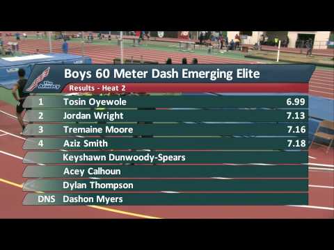 Boys 60m EE Prelim Heat 2 - New Balance Nationals Indoor 2014