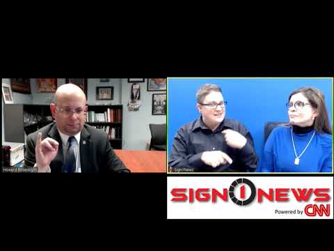 Sign1News Anchor Jethro Wooddall with NAD’s Howard Rosenblum: VRI and Deaf rights.