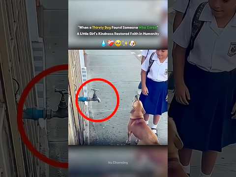 When a Thirsty Dog Found Someone Who Cared — A Little Girl’s Kindness Restored Faith in Humanity🥹❤️