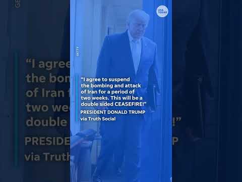 President Trump announces Iran ceasefire contingent on opening Hormuz