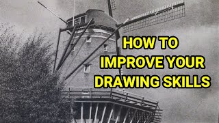 How To DRAW BETTER Using The Grid Method, Graphite Drawing Tips