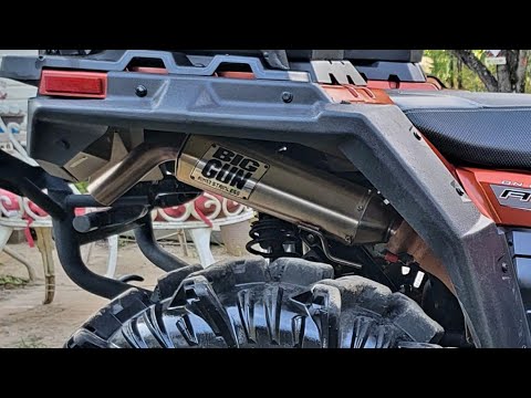 2022 polaris sportsman 850 Big Gun EXO slip on.
