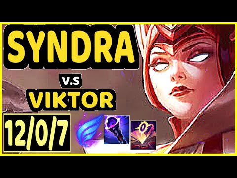 XICO (SYNDRA) vs VIKTOR - 12/0/7 KDA MID GAMEPLAY - EUW Ranked MASTER