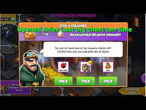 Opened Aries Last big chest ten time-Dragon Mania Legends | Legendary Aries Dragon | DML