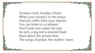 Elvis Costello - Sunday's Best Lyrics