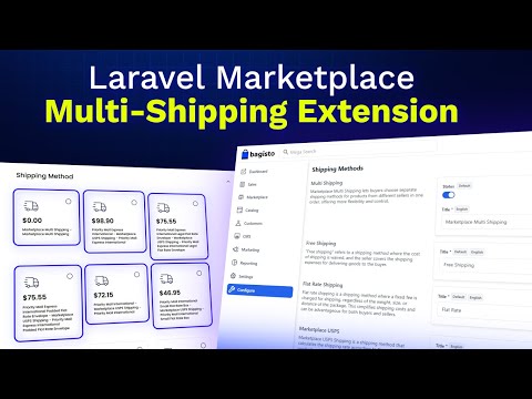 Laravel Marketplace Multi Shipping Extension