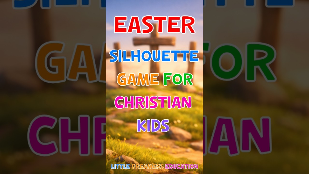 Easter Silhouette Game for Kids ✝️🐣 #SHORT