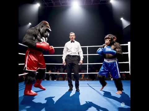 Gorilla vs Chimp boxing match
