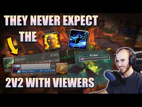 How to CARRY as a Healer in 2v2 OVER 2000 rating!!! || Holy Priest ARENA with VIEWERS (Multi Rank 1)