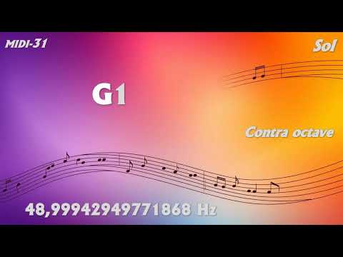Incredible Precision (13 Decimal): G1 Sol Contra octave MIDI 31