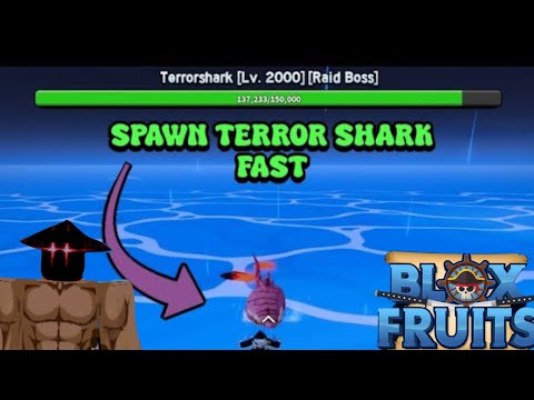 How to spawn the NEW terror shark FAST!|blox fruits|roblox|