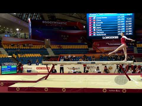 ALEKSEEVA Irina (RUS) - 2018 Artistic Worlds, Doha (QAT) - Qualifications Balance Beam