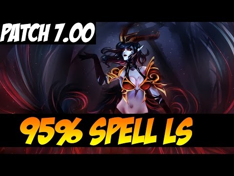 95% OF SPELL LIFESTEAL - Queen Of Pain - Patch 7.00 - Dota 2