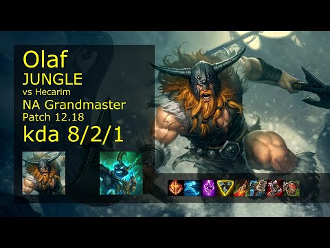 Rank 2 NA Olaf Jungle: Olaf vs Hecarim
