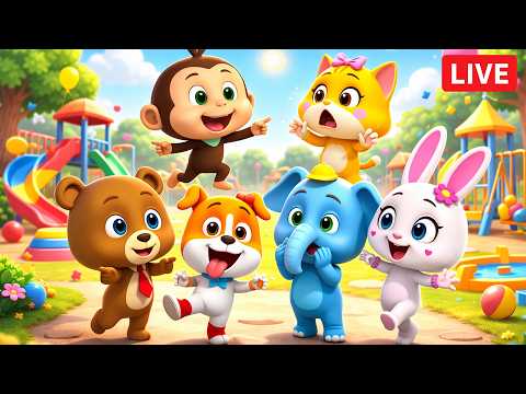 🔴 LIVE – Loco Nuts Funny Animal Cartoon Show for Kids