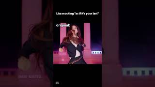 Download lagu Lisa mocking 'as if it's your last' | blackpink mocking their own songs #b6reditz #blackpink mp3