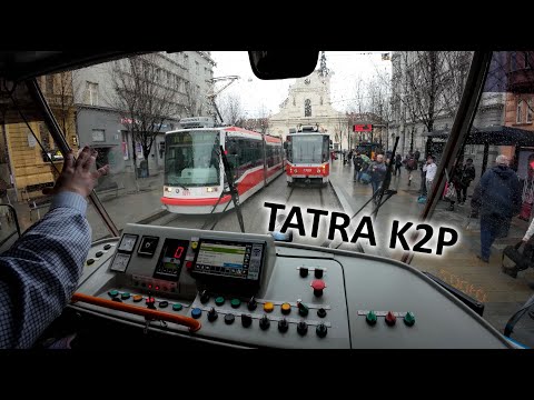Driving the Last Tatra K2P Tram from Depot 🚋 Cab view tram Czech Republic