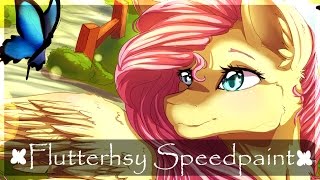 MLP Speedpaint - Fluttershy Flutters