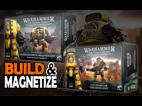 Build & Magnetize: Contemptor + Leviathan Dreadnought Horus Heresy Warhammer 40k Unboxing
