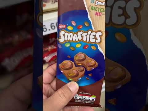 smarties chocolate bar.