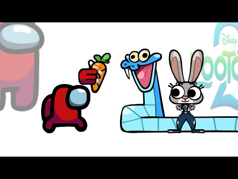 Mini Crewmate Kills Zootopia2 Characters - Part.1 | Among Us