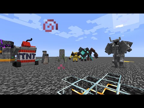 Ferrous Wroughtnaut vs Golemania  Minecraft  Mob Battle