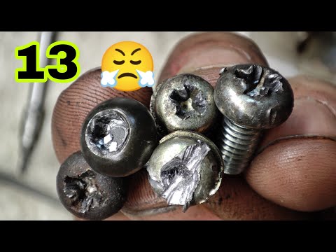 13 🔩Sacar Tornillos bloqueados 😤🛠️Motor Yamaha RD 500