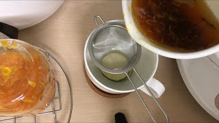 台北上班族收假日常 蜂蜜橘子果醬 麻油香菇雞麵線