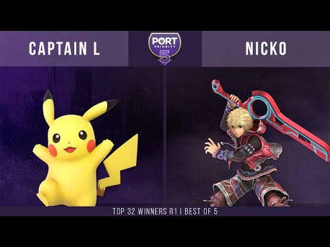 Port Priority 5 - TGS | Captain L (Pikachu) vs. Demise | Nicko (Shulk) - Top 32 Winners R1