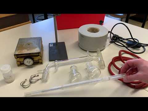 Aufbau einer Destillationsapparatur