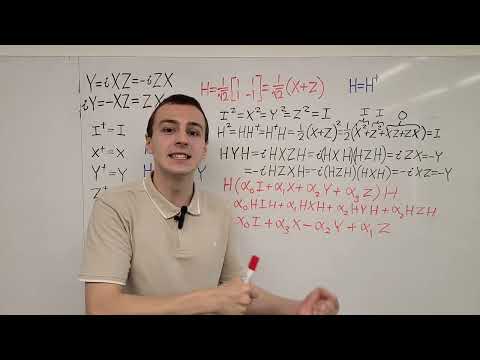 Hadamard Gate is Hermitian & Unitary, HYH=-Y, Transforming Operators Acting in 2D Hilbert Space
