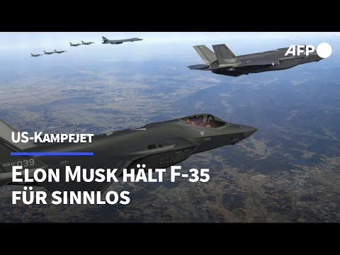 Elon Musk hält moderne Kampfjets für überflüssig | AFP