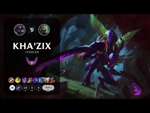 Kha'Zix Jungle vs Rengar - KR Master Patch 13.11