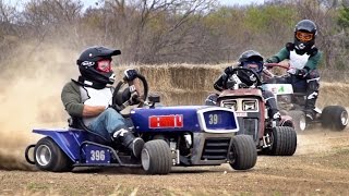 Lawnmower Racing Battle | Dude Perfect