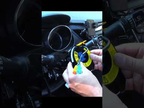 Hyundai airbag light, clock spring replacement. #automobile #autorepair #diy #hyundai #shorts