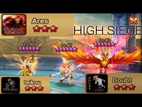 Summoners war High Siege G3 - Ares Vs All #21