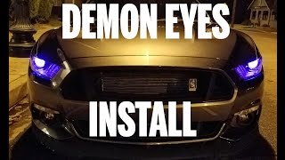 Demon Eyes Install for 2015 Mustang