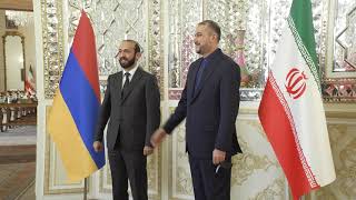 Meeting of Foreign Minister of Armenia Ararat Mirzoyan with Foreign Minister of Iran Hossein Amir-Abdollahian