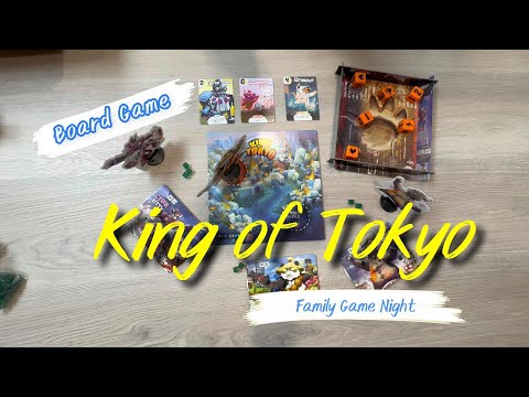 Review of the King of Tokyo Monster Box boardgame #boardgames #kingoftokyo #familygames