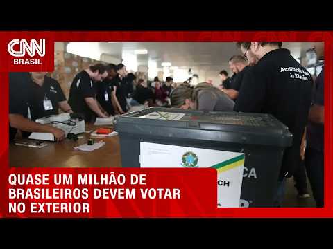 Cerca de 1 milhão de brasileiros no exterior vão poder votar nas eleições | LIVE CNN