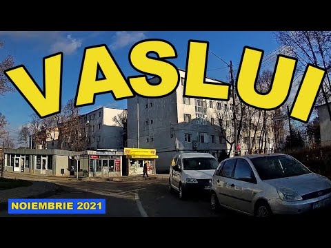 Orasul VASLUI traseu Gazarie - Confectii - Alecsandri - Nord - Cartier - Spital video noiembrie 2021