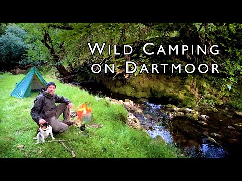 Wild camping by a river on Dartmoor