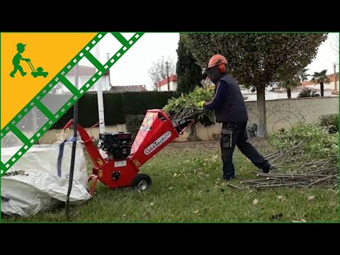 Funktionsvideo GeoTech PCS70L Profi Häcksler Schredder - 7 PS Loncin Benzinmotor