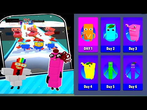 CUBE RUN GAMES VS MERGE CUBE NUMBER COLOR BLOCK GAMEPLAY MAX LEVELS 😺😁😸